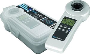 Water ID PoolLab 1.0 Photometer Fotometer Chloor, Alkaliciteit, pH-waarde, Actieve zuurstof, Cyanuurzuur, Broom, Chloordioxide, Ozon, Waterstofperoxide,