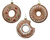 Decoris kersthanger plastic donut - assortiment