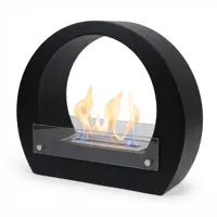 Dallas - Bio-ethanol haard met boog - zwart