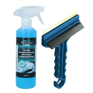 Ijskrabber met antivries spray voor auto - 500 ml - incl. trekker - ruitenontdooier