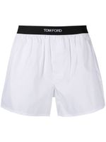 TOM FORD boxers à taille à logo - Blanc - thumbnail