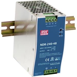 Mean Well NDR-240-48 DIN-rail netvoeding 240 W Aantal uitgangen: 1 x Inhoud: 1 stuk(s)