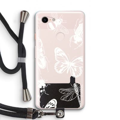 Tiny Bugs: Pixel 3 XL Transparant Hoesje met koord