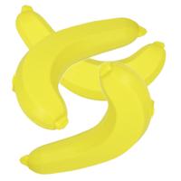 Vershoudbakje - 3x - Banaan - 24 cm - Geel - herbruikbaar - vaatwasser bestendig