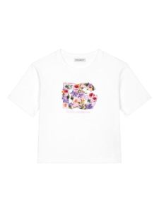 Dolce & Gabbana Kids t-shirt à imprimé Flower Power - Blanc