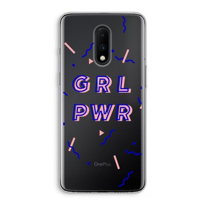 GRL PWR: OnePlus 7 Transparant Hoesje