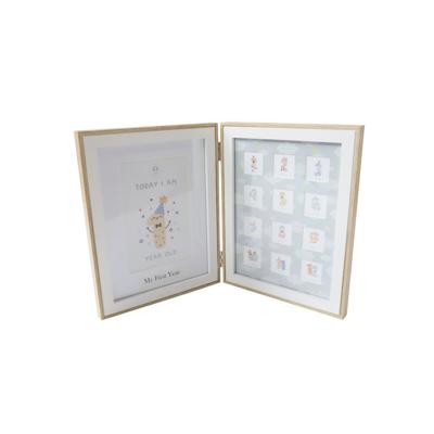 Fotolijsten Home ESPRIT Kristal Hout MDF 36 x 3 x 23 cm (2 Stuks)