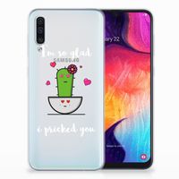 Samsung Galaxy A50 Telefoonhoesje met Naam Cactus Glad