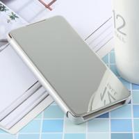 PU galvaniseren spiegel horizontale Flip lederen case voor Galaxy S10 Plus met houder (zilver)
