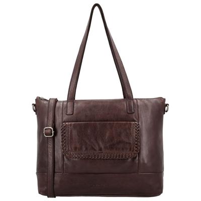 Hide & Stitches Laptoptas 13.3&apos;&apos; Inspired by Country Donker Bruin