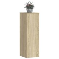 Plantenstandaards 2 st 33x33x100 cm bewerkt hout sonoma eiken