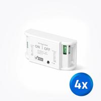Slimme wifi schakelaar - 10A - 2200W - Set van 4