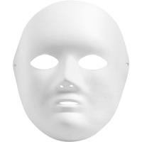 Creativ Company Masker, h: 22 cm, b: 17 cm, wit, 1 stuk