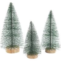 Creativ Company Kerstbomen, h: 10+13+14 cm, 3 stuk/ 1 doos
