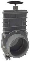 Valterra PVC Schuifkraan 110mm - Robuuste RVS Spindel, Onderhoudsvriendelijk, Geschikt voor Vijvers & Zwembaden