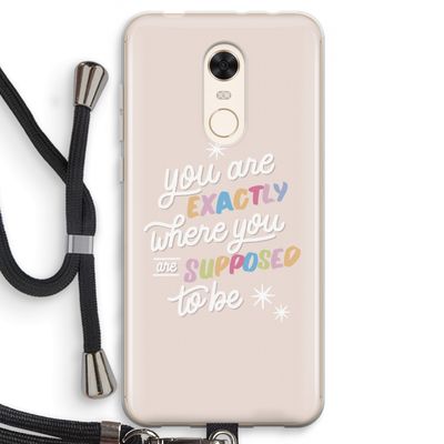 Right Place: Xiaomi Redmi 5 Transparant Hoesje met koord
