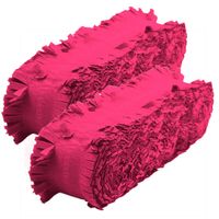2x stuks neon roze crepe papier slinger 18 meter - Feestslingers