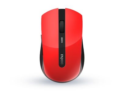 Rapoo Draadloze laser muis 7200M Multi-mode Muis Rood