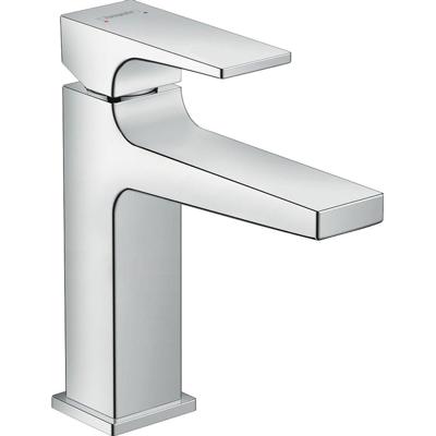 Hansgrohe Metropol 110 wastafelkraan - 18.4cm hoog - push open waste - voorsprong 13.5cm - chroom 32507000