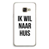 Ik wil naar huis: Samsung A3 (2017) Transparant Hoesje
