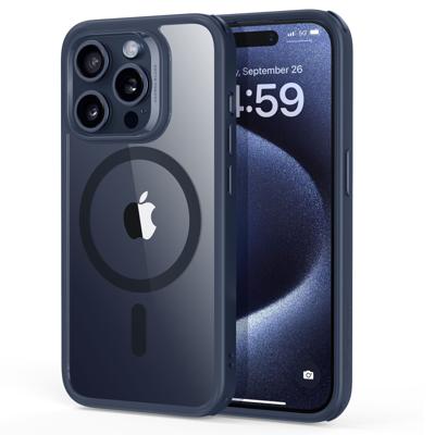 iPhone 15 Pro Max Classic Hybrid Case (HaloLock) - Clear Dark Blue iPhone 15 Pro Max Classic Hybrid Case (HaloLock) - Clear Dark Blue