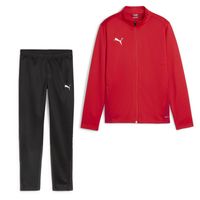 PUMA teamGOAL Trainingspak Full-Zip Kids Rood Zwart Wit - thumbnail