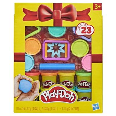 Play-Doh Cadeauset, boetseerklei, 23 potjes en 8 accessoires, creatieve activiteiten voor kinderen, klassiek, geschikt voor kinderen vanaf 3 jaar.