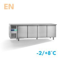 Dieptekoelwerkbank | 4 deurs EN | standaard werkblad | remote