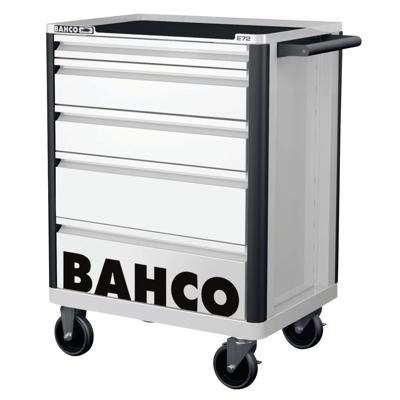 Bahco Gereedschapswagen E72 26" met 5 lades wit 693 mm x 510 mm x 955 mm - 1472K5WHITE