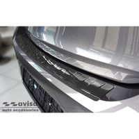 Zwart RVS Bumper beschermer passend voor Opel Corsa F Edition/Elegance HB 5-deurs 2019- 'Ribs' AV245260