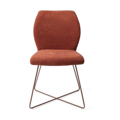Jesper Home Ikata eetkamerstoel Cosy Copper cross rose