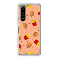 Chicken 'n Fries: Sony Xperia 5 III Transparant Hoesje Chicken 'n Fries: Sony Xperia 5 III Transparant Hoesje