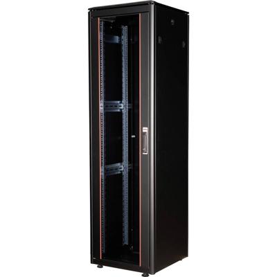 ROLINE 19-inch netwerkkast Pro 42 U, 600x600 BxD Glazen deur zwart