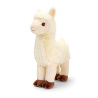 Pluche knuffel dier witte lama 30 cm