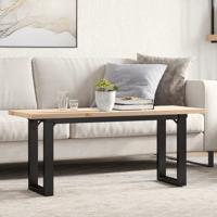 Salontafel O-frame 110x40x45,5 cm grenenhout en staal