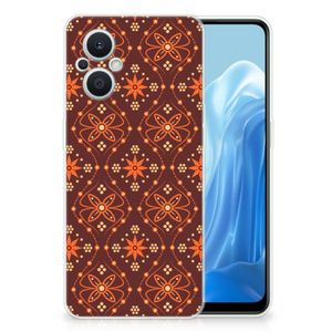 OPPO Reno8 Lite TPU bumper Batik Brown