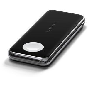 Satechi Quatro Wireless powerbank 10000 mAh Qi Wireless Charging USB-A, USB-C Zwart