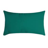 Stof Textile sierkussen Nelson - emerald groen - 30 x 50 cm - bank kussens - polyester