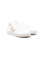 VEJA Kids baskets en cuir à patch logo - Blanc - thumbnail