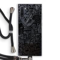 Vexx Black Mixtape: Samsung Galaxy Note 10 Plus Transparant Hoesje met koord