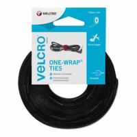 Kabelbinders Velcro one-wrap Zwart 10 mm x 5 m