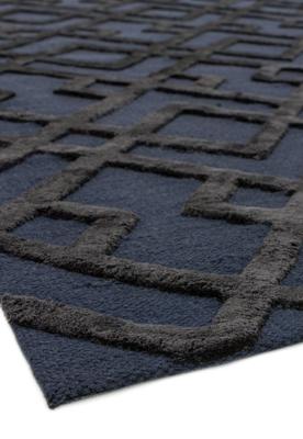 Easy Living - Vloerkleed Dixon Black Trellis -