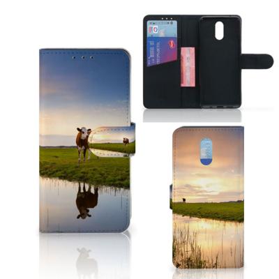 Nokia 2.3 | Telefoonhoesje | Met pasjeshouder | Koe
