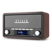 Audizio Foggia retro DAB+ radio met Bluetooth - Stereo draagbare radio - thumbnail