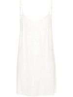 P.A.R.O.S.H. Jurk verfraaid met pailletten - Wit - thumbnail