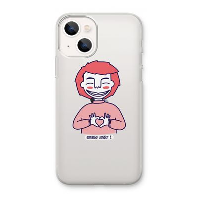 Hartje: iPhone 13 mini Transparant Hoesje