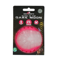 Dog Comets Glow in the Dark Moon Pink M - thumbnail