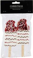 Kersthanger ijsjes 14 cm golven