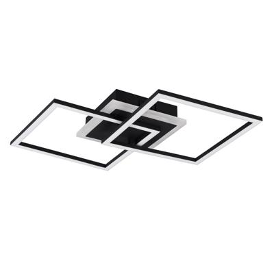 Trio Vierkante plafonnièreVenida 57cm zwart - R62793132
