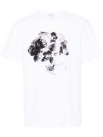 Alexander McQueen t-shirt en coton à imprimé tête de mort - Blanc - thumbnail